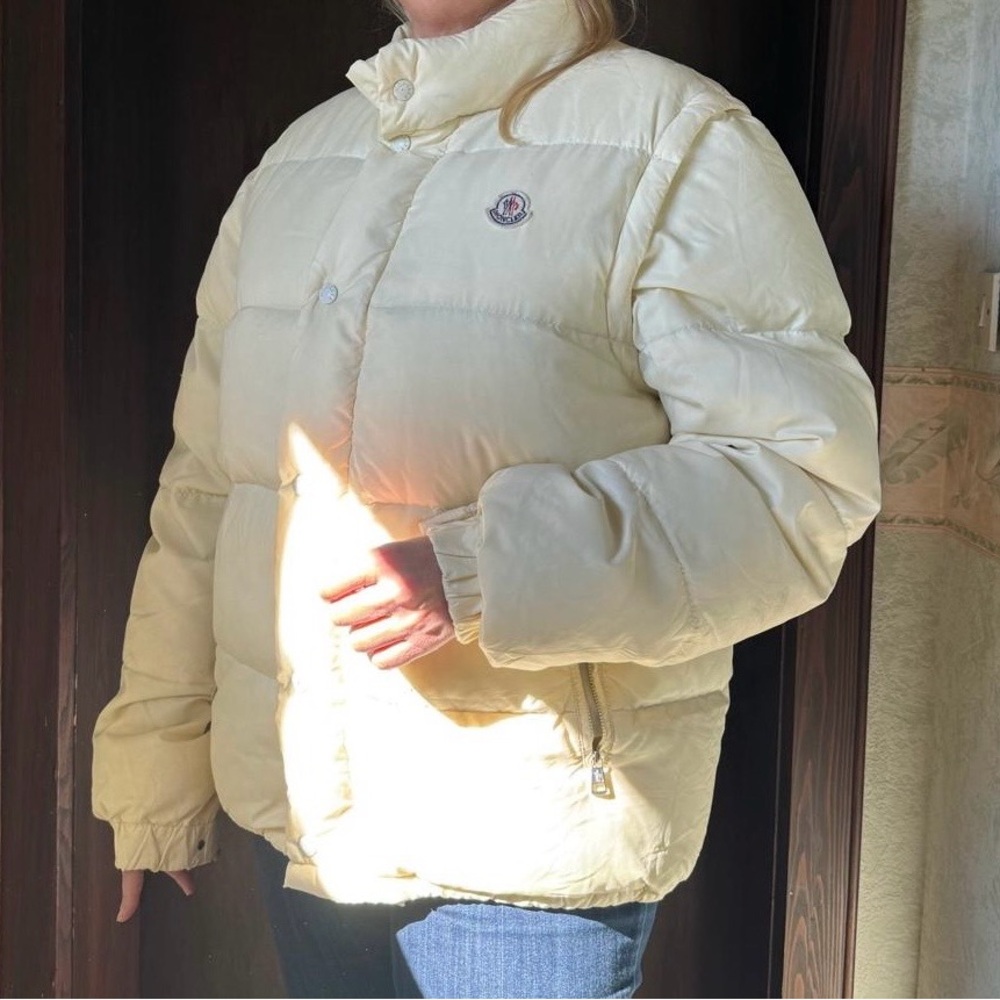Moncler Women's Cream Puffer Jacket